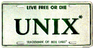 unix licenseplate